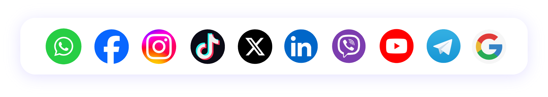 十大海外社媒平台logo