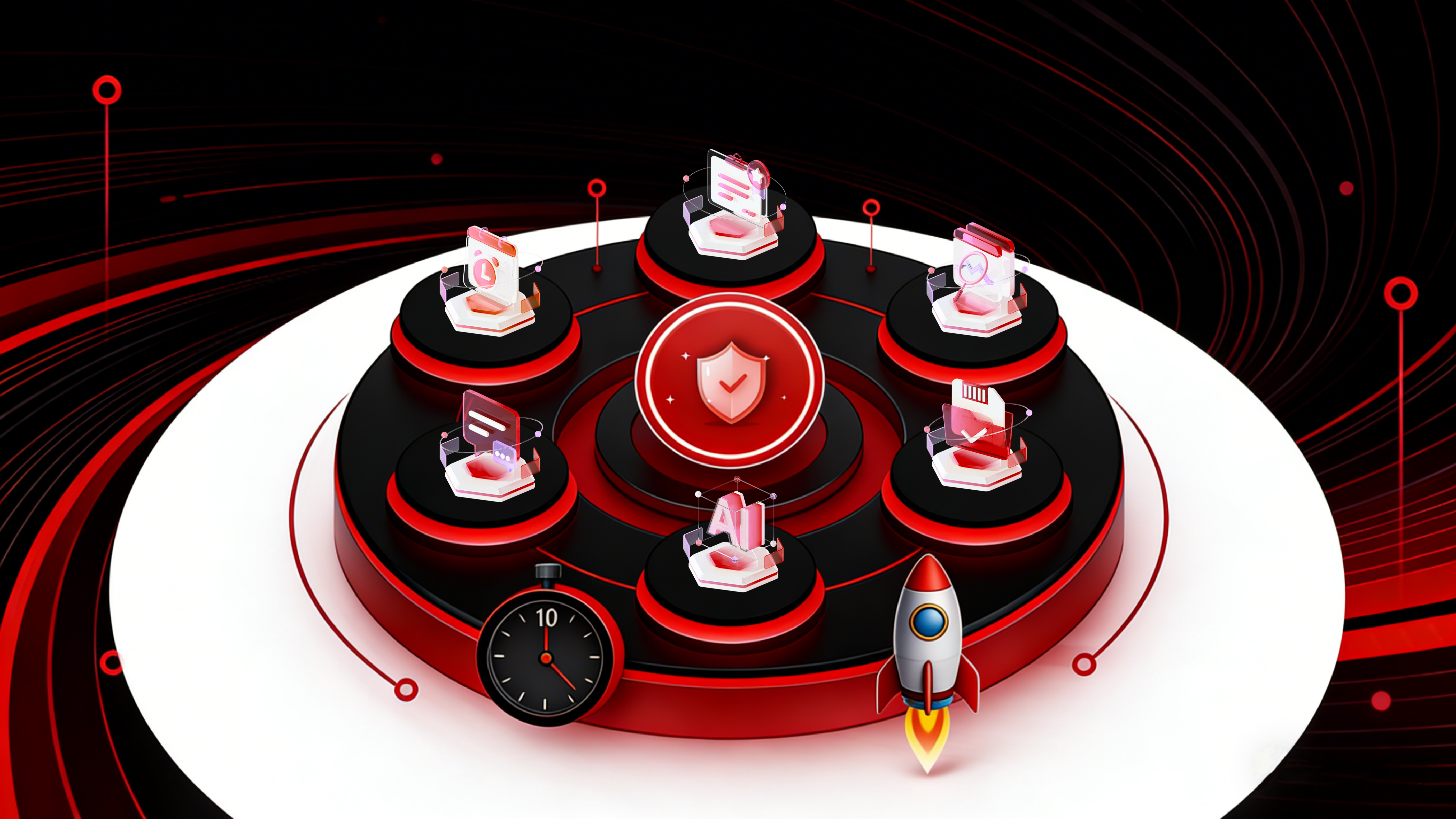 高并发与AI算法示意图