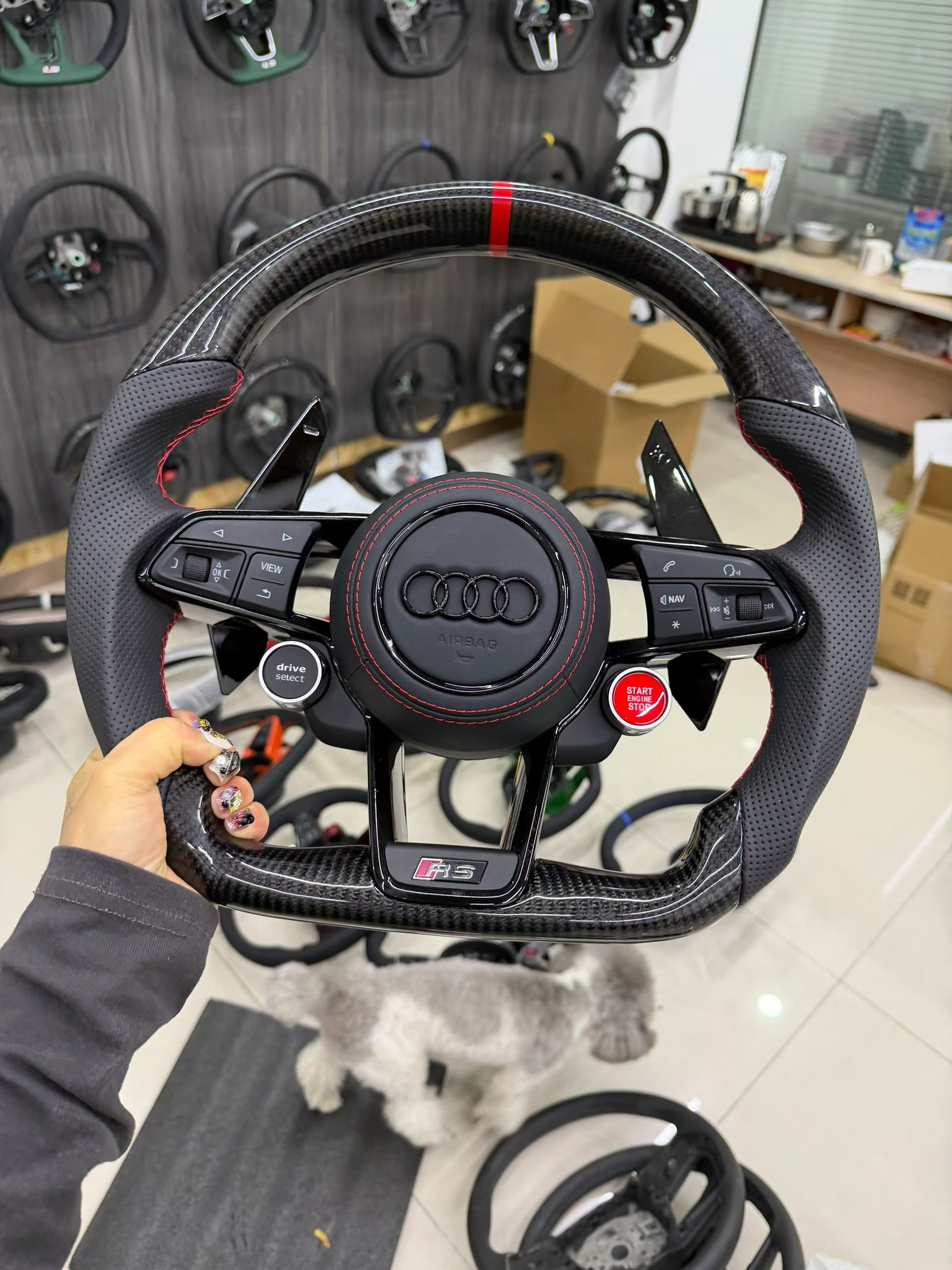 Sporty Audi Performance Steering Wheel Upgrade