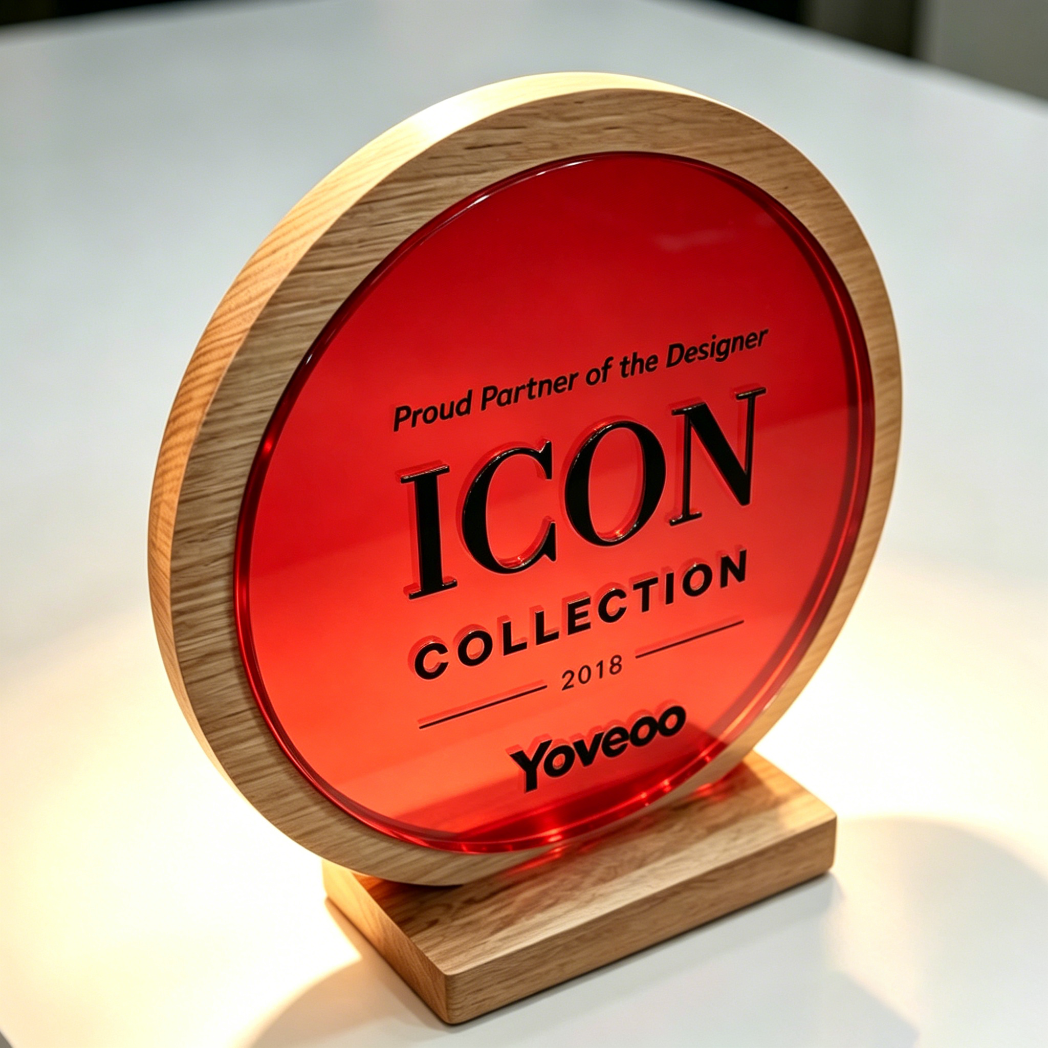 Wood‑Acrylic Plaque